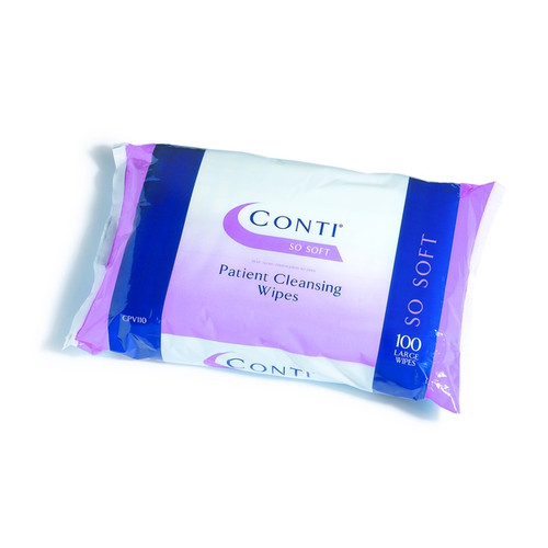 Conti So Soft Large Dry Patient Wipes 30cmx32cm x 100