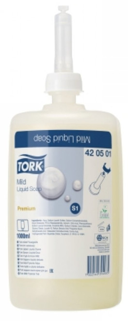 Tork Liquid Mild Soap S1 1 Litre Cartridge x 6