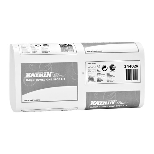 Katrin Narrow Non Stop 3ply White Hand Towels x 2250