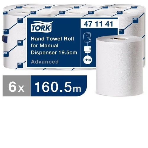 Tork Premium Roll Towel 2ply White 100m x 6