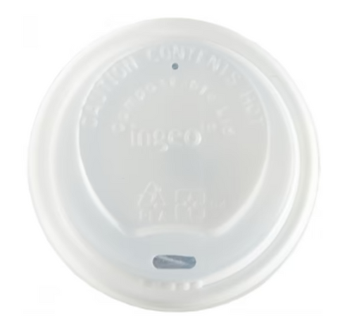 Coffee Cup Lids Compostable White 12/16oz x 1000