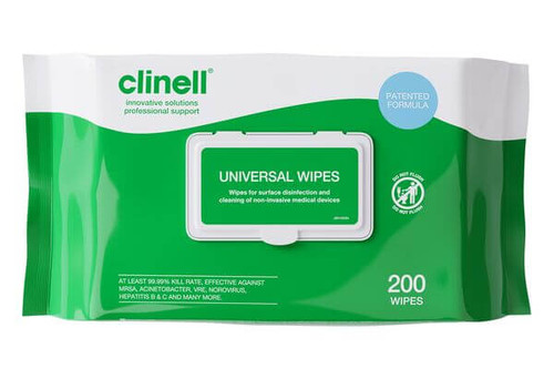 Clinell Universal Sanitising Wipes x 200