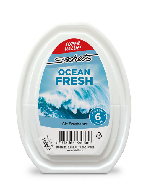 Air Freshener Gel Ocean Fresh x 12