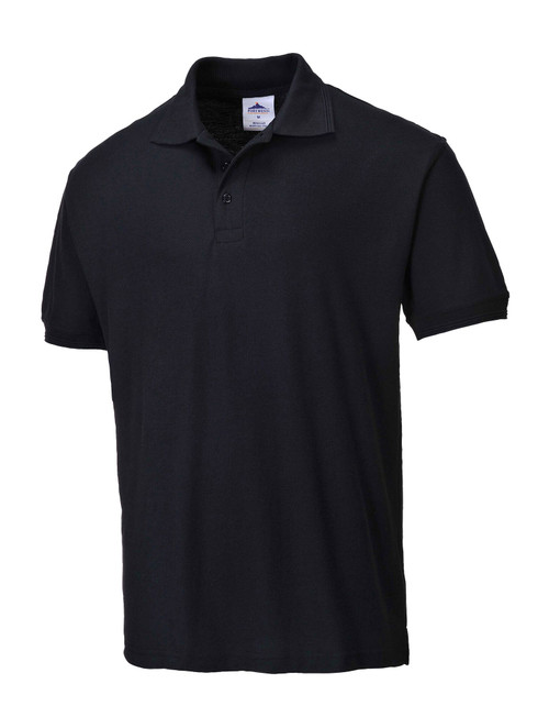 Naples Mens Polo Shirt Black.4XL