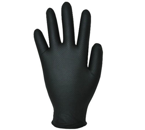 Black Heavy Duty Nitrile Glove X Large x 100