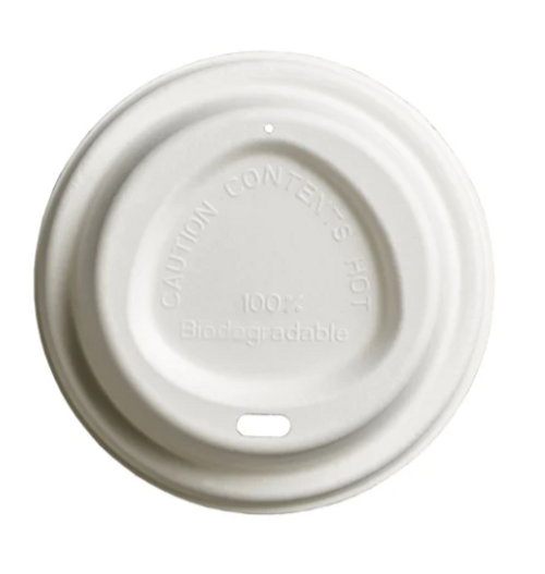 Bagasse 8oz Coffee Cup Lids x 1000