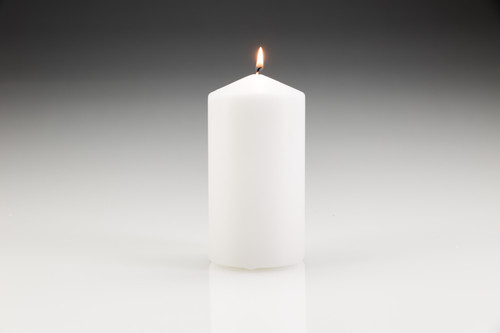 Pillar Candles White 80mm x 150mm x 6