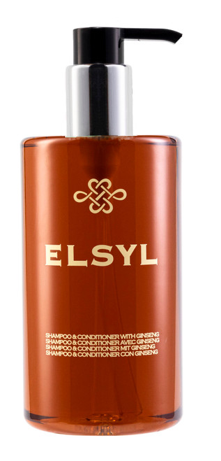 ELSYL Shampoo & Conditioner Pump Dispenser 300ml x 10