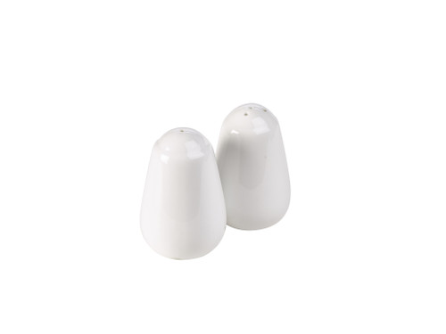 Porcelain Salt Shaker 7cm / 2.75" White x 6