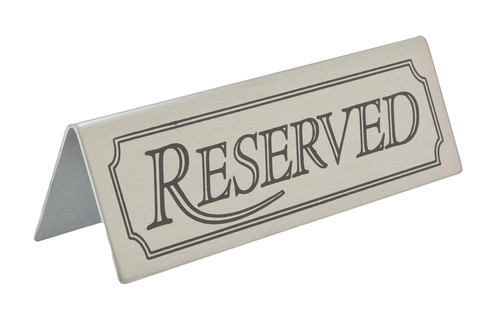 Reserved Table Sign Tent Single