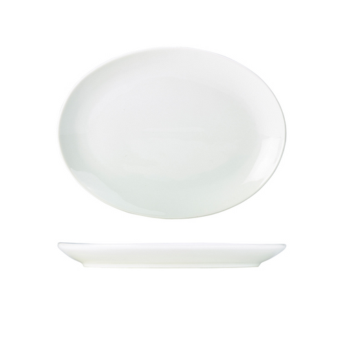 Genware Porcelain Oval Plate 31cm/12.25 x 6