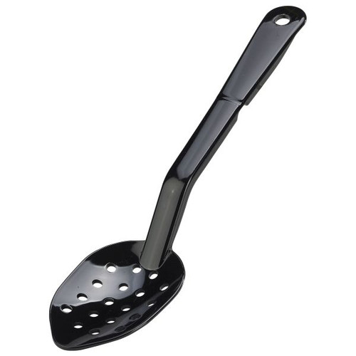Perforated Spoon 11" Black Polycarbponate