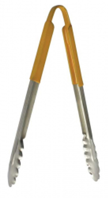 Colour Coded Yellow Serving Tongs 300mm