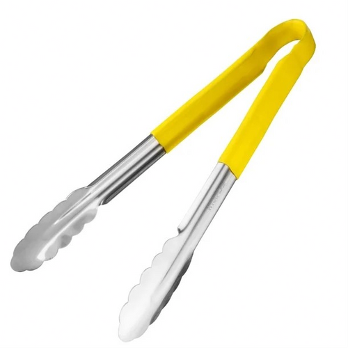 Colour Coded Yellow Serving Tongs 300mm