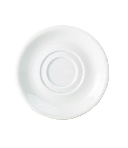 Genware Porcelain Double Well Saucer 15cm/6" White x 6