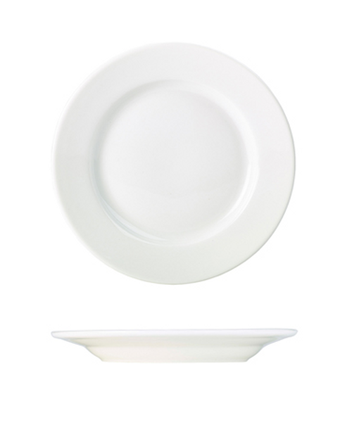 Genware Porcelain Classic Winged Plate 17cm/6.5" x 6