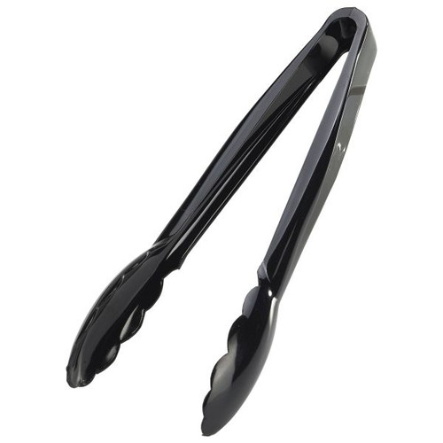 Utility Tongs 9" Black Polycarbonate