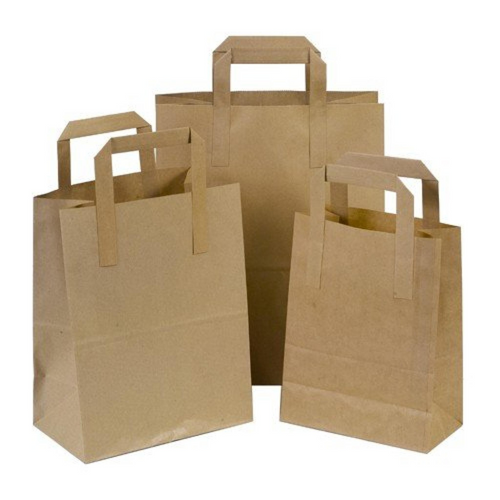 Paper Handled Carrier Bags Brown x 250