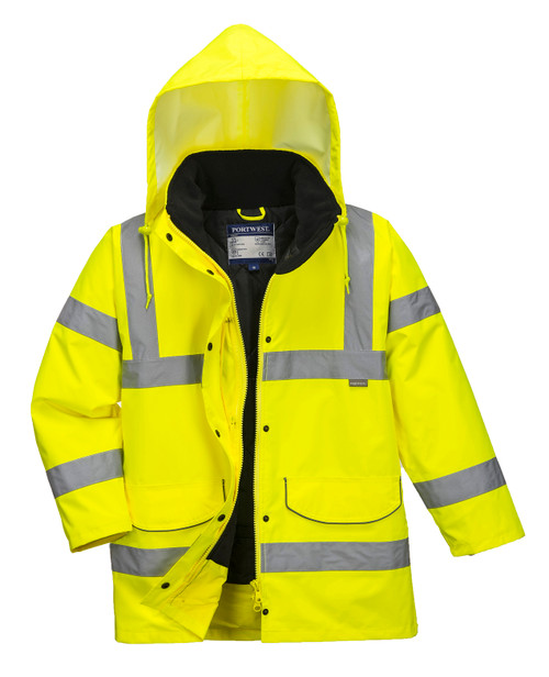 Hi Vis Traffic Jacket Yellow Ladies