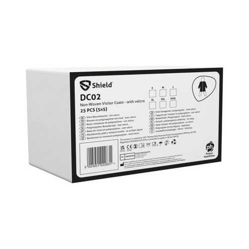 Visitors Coats White Non Woven x 100