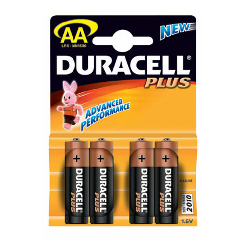 Duracell Plus Batteries AA x 4