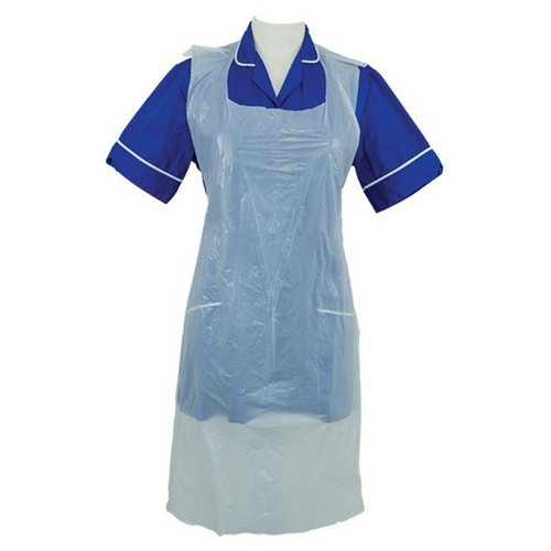 Disposable Aprons 27" x 40" 8mu Flat Packed x 100