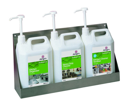 Stainless Steel Chemical Wall Shelf 3 x 5 Litre