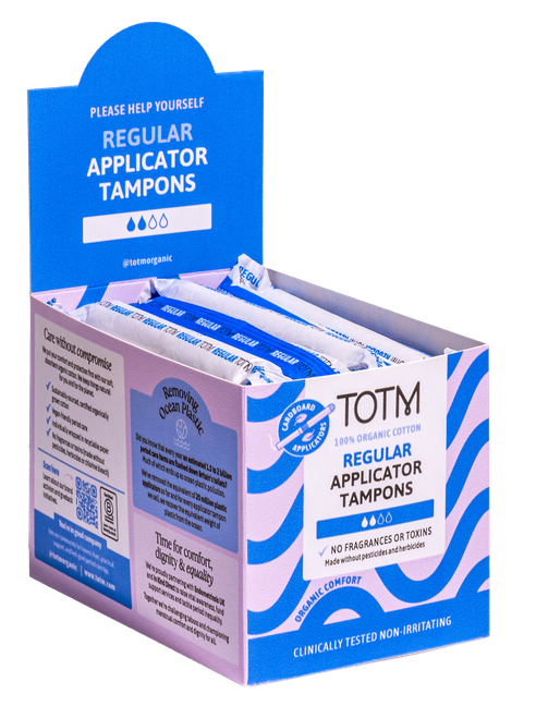 TOTM Organic Applicator Tampons Regular  x 30