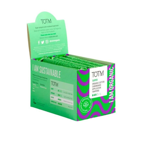 TOTM Organic Apllicator Tampons Super 12 x 30