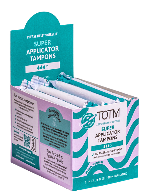 TOTM Organic Applicator Tampons Super x 30