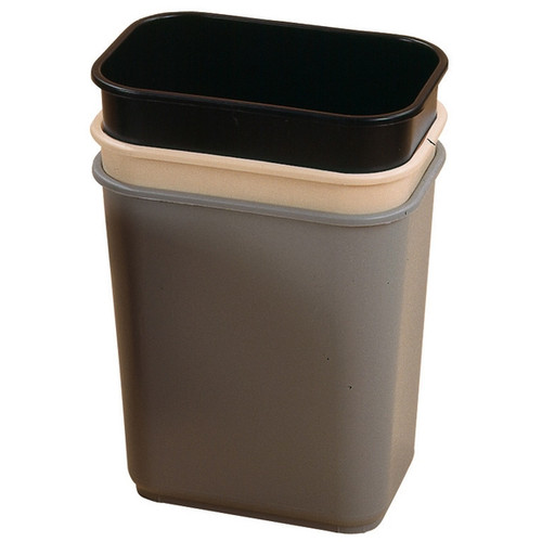 Rectangular Waste Basket Black 12 Litre