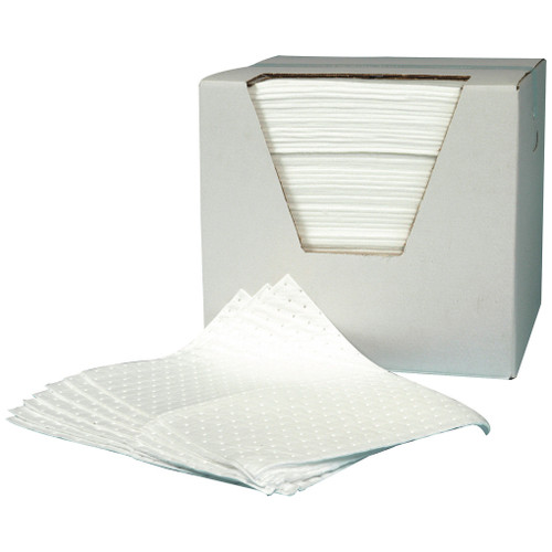 Oil Use Absorbent Pads 40cm x 50cm White x 100