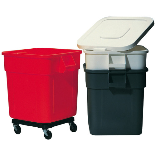 Huskee Square Bin 140lt Grey