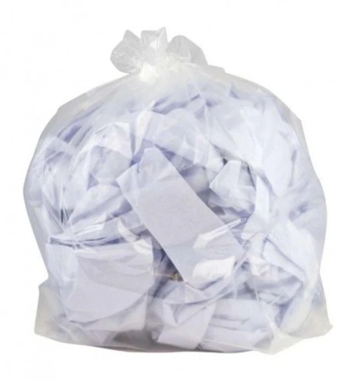 Degradable Clear Refuse Sack 100 Litre 725 x 965mm x 200