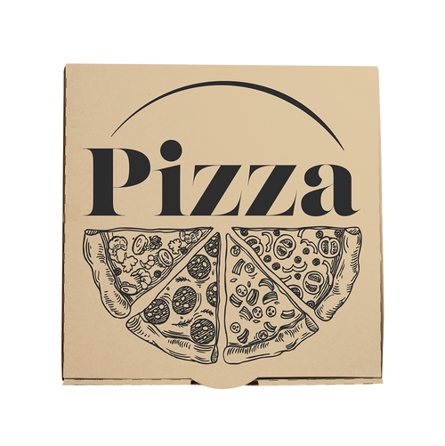 Pizza Box Printed Design