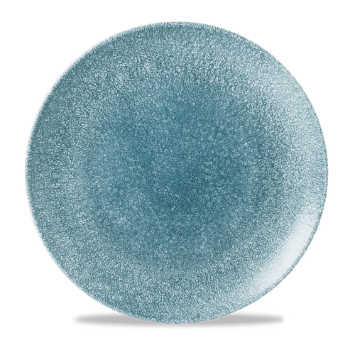 Raku Topaz Blue Evolve Coupe Plate