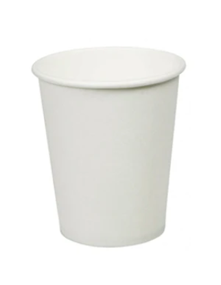 Coffee Cup 8oz White Single Wall x 1000 - PPS