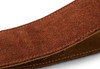 Taylor Strap,Embroidered Suede,Choc,2.5"