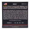 DR HI-DEF NEON™ - ORANGE Colored Bass Strings: Medium 45-105