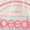 Close-up of vintage Selmer Speedex drum head packaging showing the SX2654 model marking and printed Speedex logo. card