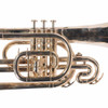 Close-up of Yamaha YMP-204MS marching mellophone valve section and tuning slides card