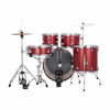 Ludwig Accent Drum Set 5-piece Complete Drum Set - 22" Bass Drum and Cymbals, Wine Red