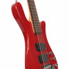 Warwick RockBass Streamer Standard 5 String Bass Guitar Red w/gig bag USED Angle