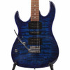 Ibanez Gio GRX70QAL Left-handed Electric Guitar - Transparent Blue Burst w/Bag USED Top