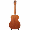 Full rear view of Alvarez AF60 acoustic guitar showing wood-grain back, neck, and six chrome tuning machines. card