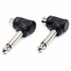 Hosa Right-angle Adapters, RCA to 1/4 in TS, 2 pc