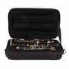 Buffet Crampon professional B♭ clarinet disassembled and stored inside the included padded Gator hard case. card