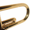 Close-up of the King 600 trumpet tuning slide with visible cosmetic wear card