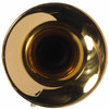 Front view of the King 600 trumpet bell showing the bell flare card