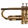 Close-up of the King 600 trumpet leadpipe and tuning slide card